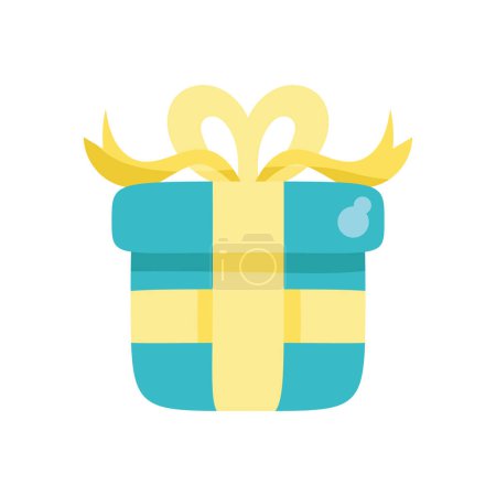 Illustration for Gift box illustration vector isolated - Royalty Free Image