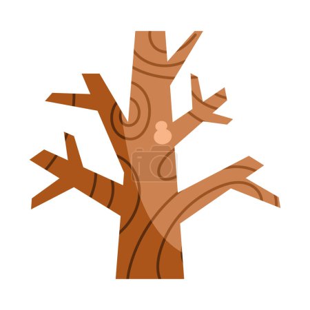 Illustration for Tree with empty branches vector isolated - Royalty Free Image