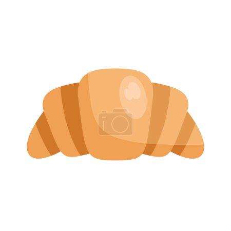 Ilustración de Croissant pan ilustración vector aislado - Imagen libre de derechos