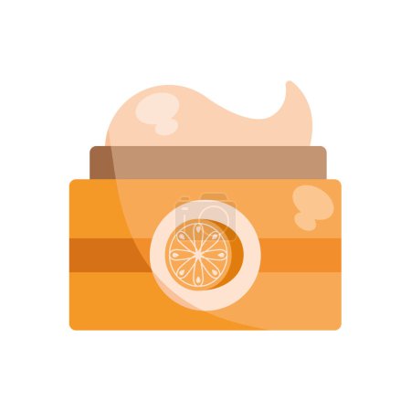 Illustration for Orange skin cream vector isolated - Royalty Free Image