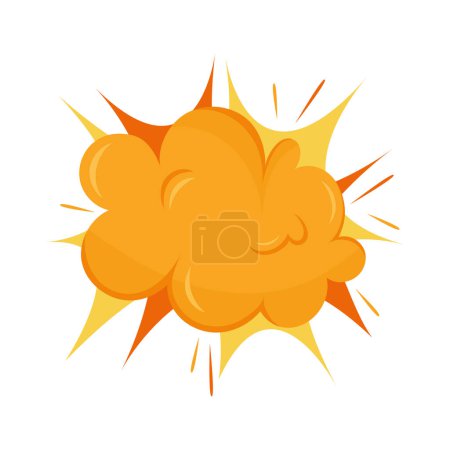 Illustration for Bomb explosion effect vector isolated - Royalty Free Image