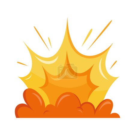 Illustration for Bomb explosion effect icon vector isolated - Royalty Free Image