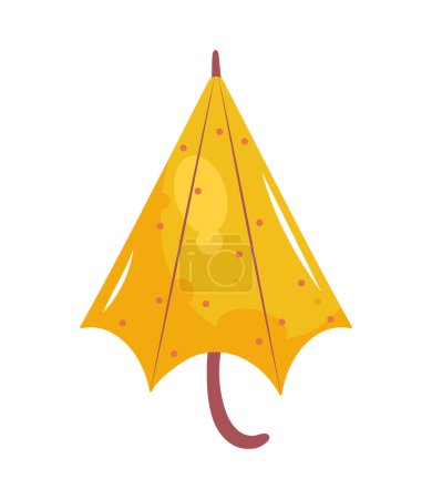 Illustration for Yellow umbrella design vector isolated - Royalty Free Image