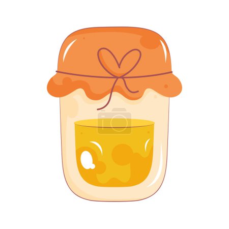 Illustration for Honey jar illustration vector isolated - Royalty Free Image