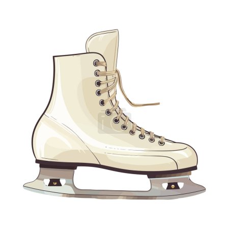 Illustration for Ice hockey shoe l over white - Royalty Free Image