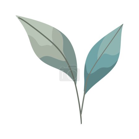 Illustration for Leaves natural icon isolated illustration - Royalty Free Image