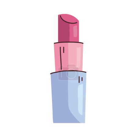 Ilustración de Lápiz labial cosmético icono de maquillaje ilustración aislada - Imagen libre de derechos