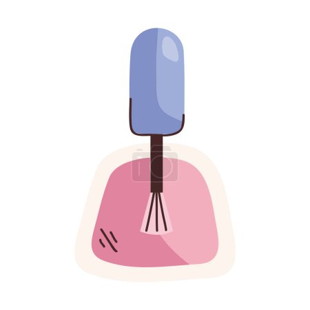 Ilustración de Icono de esmalte de uñas cosmético ilustración aislada - Imagen libre de derechos