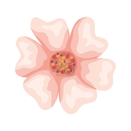 Illustration for Flower in watercolor style icon isolated illustration - Royalty Free Image