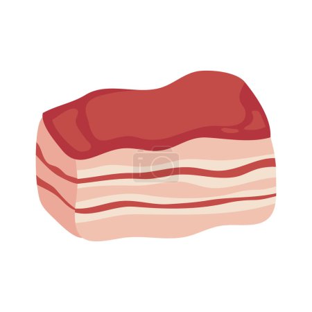 Illustration for Meat product nutrition icon isolated - Royalty Free Image