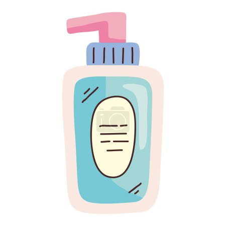 Ilustración de Icono de gel dispensador cosmético ilustración aislada - Imagen libre de derechos