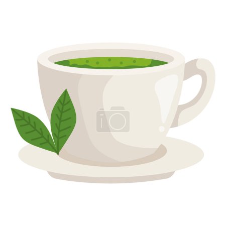 Ilustración de Matcha té bebida icono aislado - Imagen libre de derechos