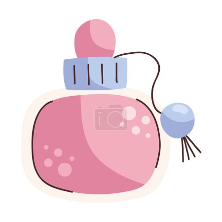 Illustration for Cosmetic perfume bottle icon isolated illustration - Royalty Free Image