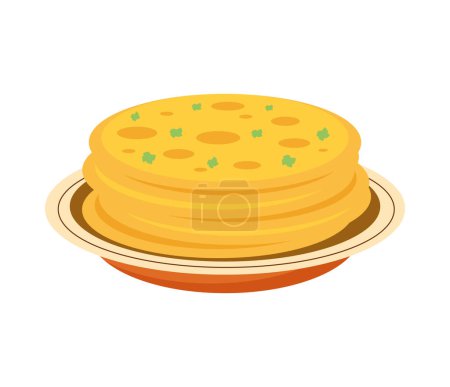 Illustration for Til ladoo lohri traditional icon isolated - Royalty Free Image