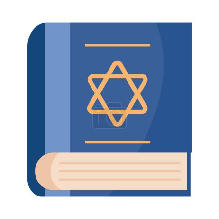 Ilustración de Yom kippur koran libro icono aislado - Imagen libre de derechos