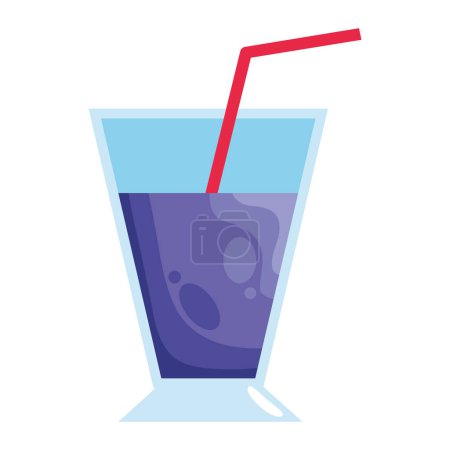 Ilustración de Fruta bebida púrpura vector aislado - Imagen libre de derechos