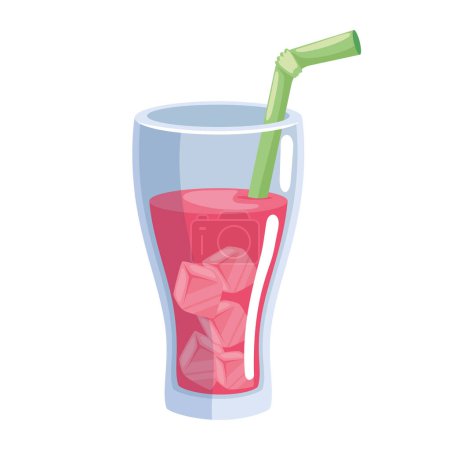 Ilustración de Bebida de frutas y hielo icono aislado - Imagen libre de derechos