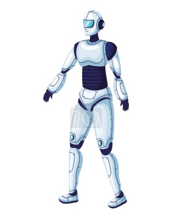 Ilustración de Robot ai tecnología cuerpo icono aislado - Imagen libre de derechos