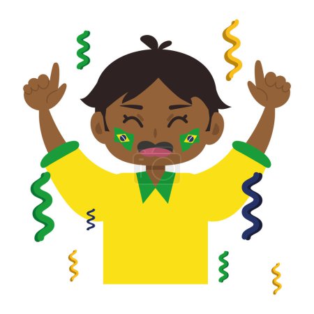 Ilustración de Celebración del día de Brasil icono festivo aislado - Imagen libre de derechos