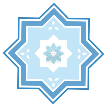 Ilustración de Estrella islámica antiguo icono aislado - Imagen libre de derechos