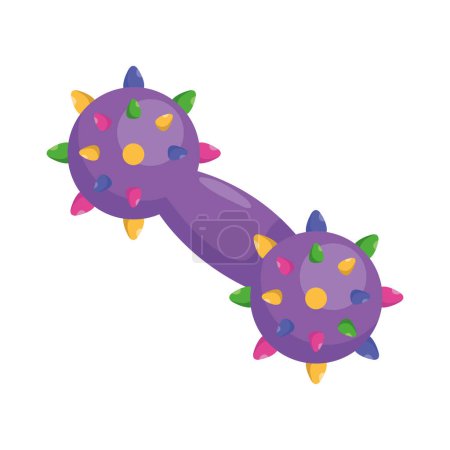 Ilustración de Mascota juguete de goma vector icono aislado - Imagen libre de derechos