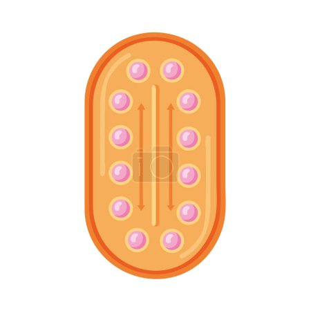 Illustration for Birth control pills pack illustration vector isolated - Royalty Free Image