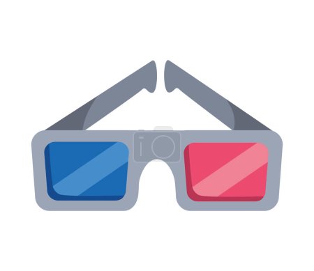 Ilustración de 3d gafas ilustración vector aislado - Imagen libre de derechos