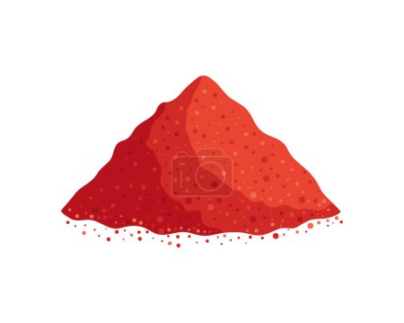 Illustration for Chili pepper powder illustration isolated - Royalty Free Image