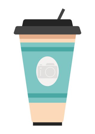Ilustración de Ilustración taza de café reutilizable aislado - Imagen libre de derechos