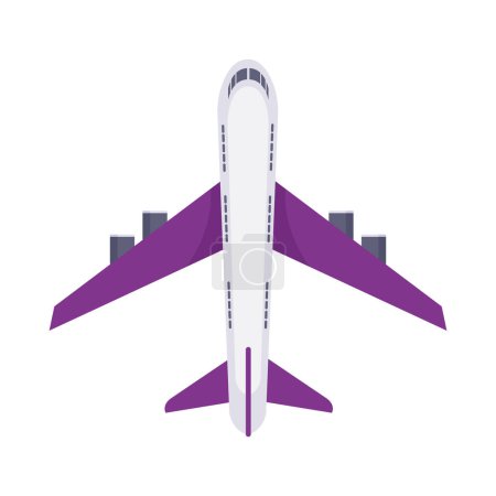 Ilustración de Avión vuelo viaje ilustración aislado - Imagen libre de derechos