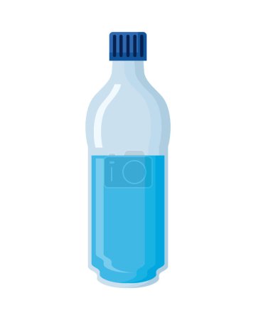 Illustration for Bottle gallon beverage isolated illustration - Royalty Free Image