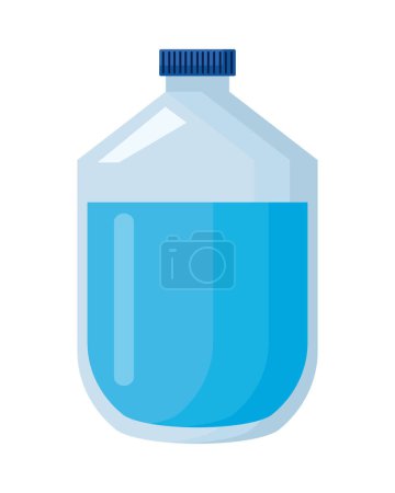 Ilustración de Botella galón blanco aislado ilustración - Imagen libre de derechos