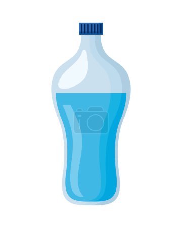 Téléchargez les illustrations : Modèle bouteille gallon illustration isolée - en licence libre de droit