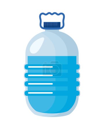 Illustration for Bottle gallon with handle isolated illustration - Royalty Free Image