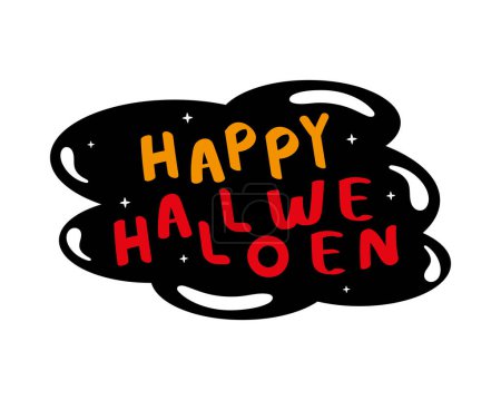 Ilustración de Ilustración de letras halloween diseño aislado - Imagen libre de derechos