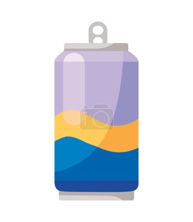 Illustration for Energy drink colored vector isolated - Royalty Free Image