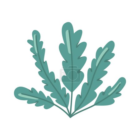 Illustration for Green seaweed illustration vector isolated - Royalty Free Image
