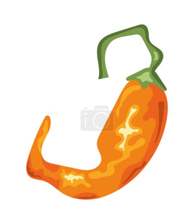 Illustration for Jalapeno yellow design vector isolated - Royalty Free Image