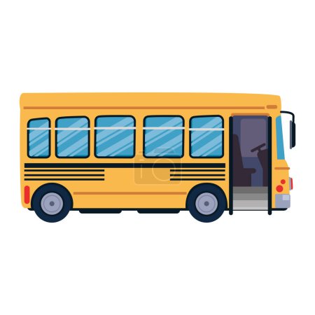 Ilustración de Autobús escolar ilustración vector aislado - Imagen libre de derechos