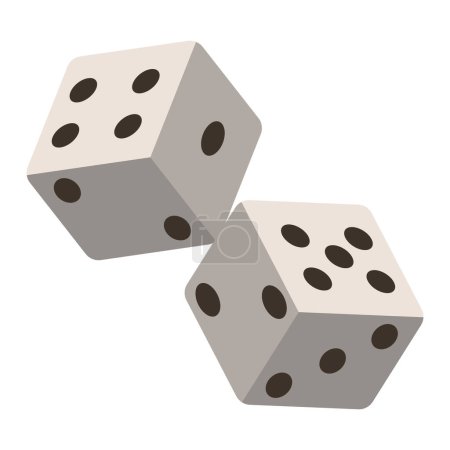 game casino dice illustration isolated