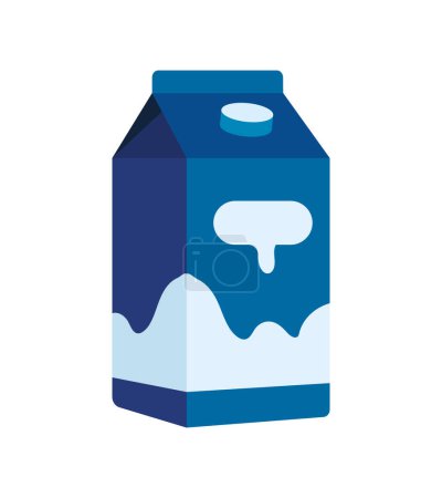 Ilustración de Tetrapack caja de leche diseño aislado - Imagen libre de derechos