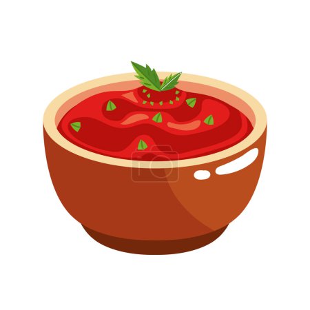 Téléchargez les illustrations : Illustration de sauce chili mexicaine - en licence libre de droit
