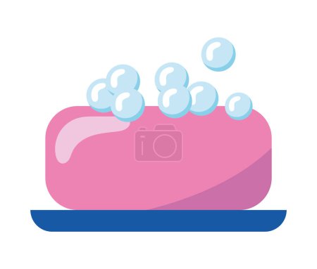 Illustration for Bubbles soap illustration vector isolated - Royalty Free Image