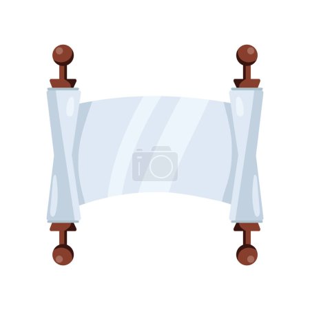 Illustration for Antique scroll parchment illustration vector - Royalty Free Image