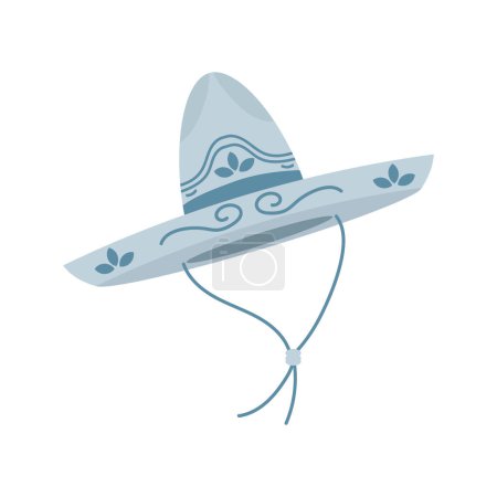 Illustration for Mexican charro sombrero illustration vector - Royalty Free Image