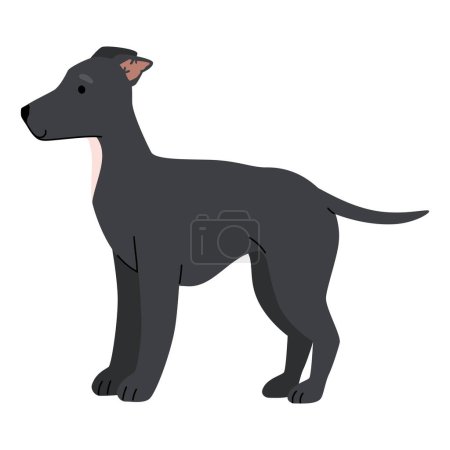 Illustration for Dog side view illustration design - Royalty Free Image
