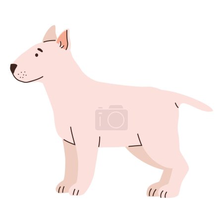 Ilustración de Perro toro terrier diseño de ilustración - Imagen libre de derechos