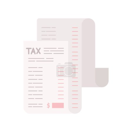 Ilustración de Declaración de impuestos documentos ilustración diseño - Imagen libre de derechos