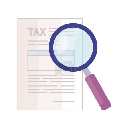 Ilustración de Declaración de impuestos informe ilustración diseño - Imagen libre de derechos