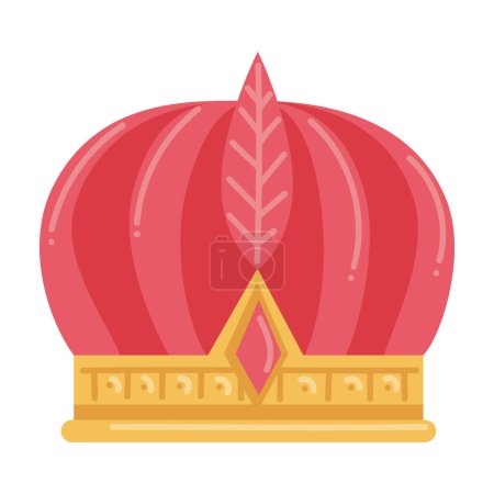 Illustration for Epiphany crown for three kings men illustration - Royalty Free Image